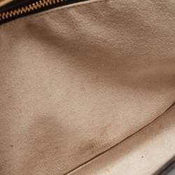 Pre Owned Jimmy Choo Black Leather and Snakeskin Trim Alba Shoulder Bag