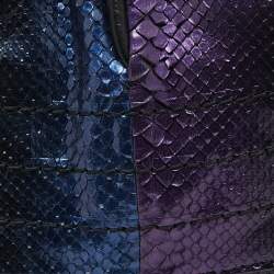 Jimmy Choo Multicolor Python Frame Chain Shoulder Bag