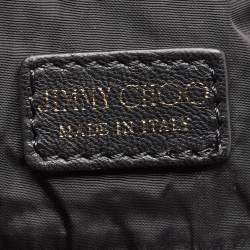 مملوكة مسبقًا Jimmy Choo Purple/Black Leopard Print Fabric Zip Shopper Tote