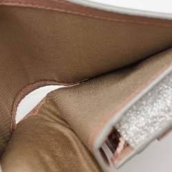 Jimmy Choo Silver Glitter Hanne Wallet