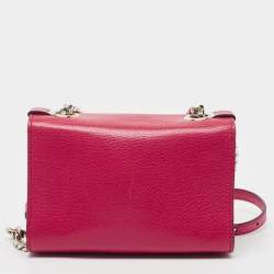 Pre Owned Jimmy Choo Pink Leather Rebel Crossbody Bag