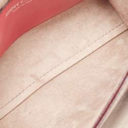 Pre Owned Jimmy Choo Pink Leather Rebel Crossbody Bag