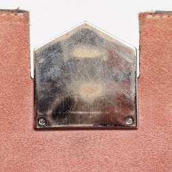 Jimmy Choo Metallic Rose Leather Lockett City Shoulder Bag