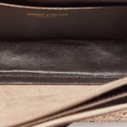 Pre Owned Jimmy Choo Beige/Multicolor Water Snake Leather Rebel Shoulder Bag