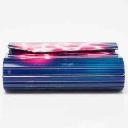 Pre Owned Jimmy Choo Tri Color Acrylic Yes Candy Wallet On Chain