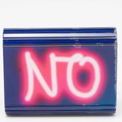 Pre Owned Jimmy Choo Tri Color Acrylic Yes Candy Wallet On Chain