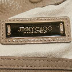 Jimmy Choo Grey Leather Anna Hobo 