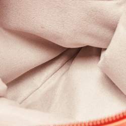 Pre Owned Jimmy Choo Neon Orange Leather Flap Shoulder Bag