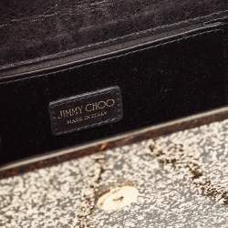 Jimmy Choo Gold Acrylic and Leather Candy Chain Clutch 