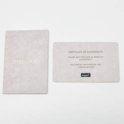 Pre Owned Jimmy Choo Red Leather Rosalie Tote