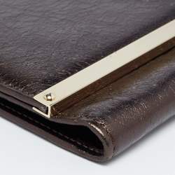 Pre Owned Jimmy Choo Metallic Leather Milla Clutch