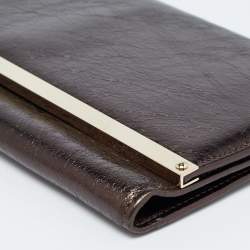 Pre Owned Jimmy Choo Metallic Leather Milla Clutch