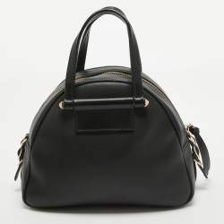 Jimmy Choo Black Leather Small Varenne Bowler Bag