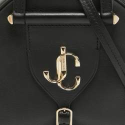 Jimmy Choo Black Leather Small Varenne Bowler Bag