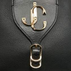 Jimmy Choo Black Leather Small Varenne Bowler Bag