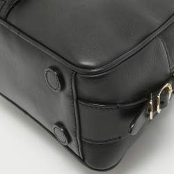 Jimmy Choo Black Leather Small Varenne Bowler Bag