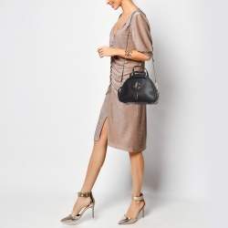 Jimmy Choo Black Leather Small Varenne Bowler Bag