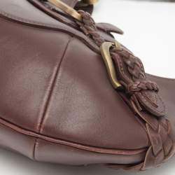 Jimmy Choo Dark Brown Leather Talita Hobo