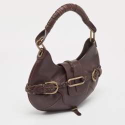 Jimmy Choo Dark Brown Leather Talita Hobo