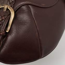 Jimmy Choo Dark Brown Leather Talita Hobo