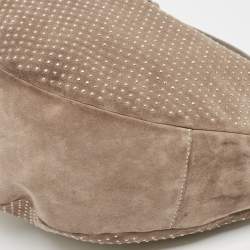 Jimmy Choo Beige Suede Small Studded Sky Hobo