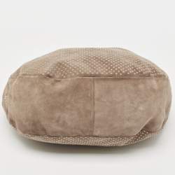 Jimmy Choo Beige Suede Small Studded Sky Hobo