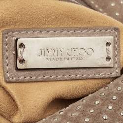 Jimmy Choo Beige Suede Small Studded Sky Hobo