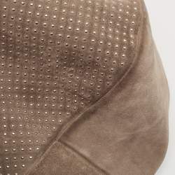 Jimmy Choo Beige Suede Small Studded Sky Hobo