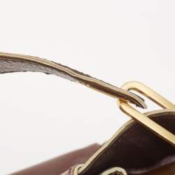 Pre Owned Jimmy Choo Brown/Gold Leather Tulita Shoulder Bag