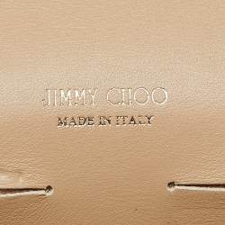 Pre Owned Jimmy Choo Cream Patent Leather Riane Chain Clutch
