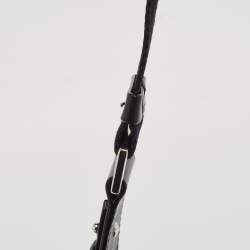 Pre Owned Jimmy Choo Black Leather Varenne Studded Flap Crossbody Bag