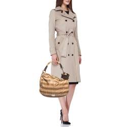 Jimmy Choo Cream Watersnake Leather Sky Bangle Hobo