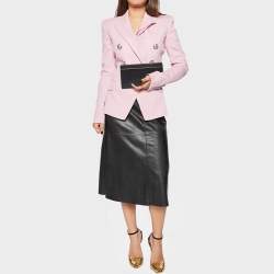 Jimmy Choo Black Fabric and Glitter Frame Clutch