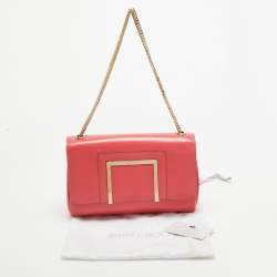 مملوكة مسبقًا Jimmy Choo Coral Pink Leather Alba Shoulder Bag