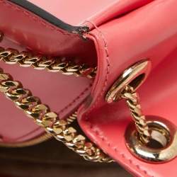 مملوكة مسبقًا Jimmy Choo Coral Pink Leather Alba Shoulder Bag