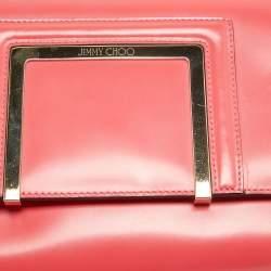 مملوكة مسبقًا Jimmy Choo Coral Pink Leather Alba Shoulder Bag