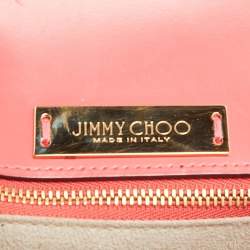 مملوكة مسبقًا Jimmy Choo Coral Pink Leather Alba Shoulder Bag
