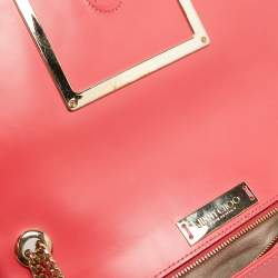 مملوكة مسبقًا Jimmy Choo Coral Pink Leather Alba Shoulder Bag