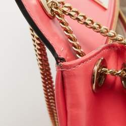 مملوكة مسبقًا Jimmy Choo Coral Pink Leather Alba Shoulder Bag