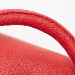 Pre Owned Jimmy Choo Red Leather Rosalie Satchel