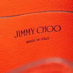 Jimmy Choo Orange Suede Callie Drawstring Bucket Bag