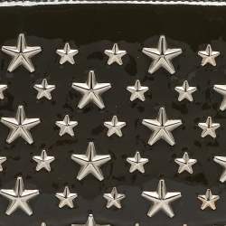 Jimmy Choo Olive Green Patent Leather Star Studded Zip Around Wallet