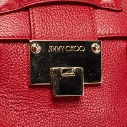 Jimmy Choo Red Leather Rosalie Tote