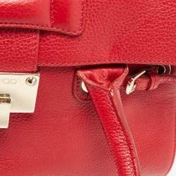Jimmy Choo Red Leather Rosalie Tote