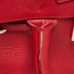 Jimmy Choo Red Leather Rosalie Tote