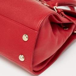 Jimmy Choo Red Leather Rosalie Tote