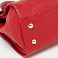 Jimmy Choo Red Leather Rosalie Tote