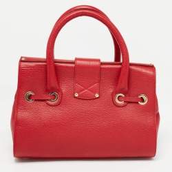 Jimmy Choo Red Leather Rosalie Tote