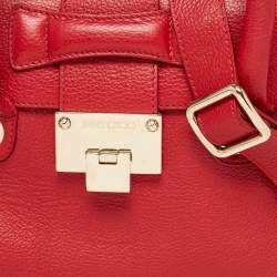 Jimmy Choo Red Leather Rosalie Tote