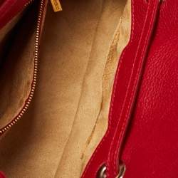 Jimmy Choo Red Leather Rosalie Tote